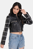 Justanned Lace Leather Jacket