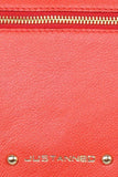 Justanned Red Flap Over Sling Bag