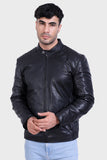 Justanned Night Black Leather Jacket