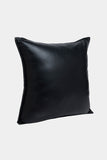 Justanned Zade Black Leather Cushion Cover