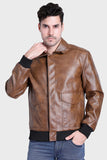 Justanned Dual Bomber Leather Jacket
