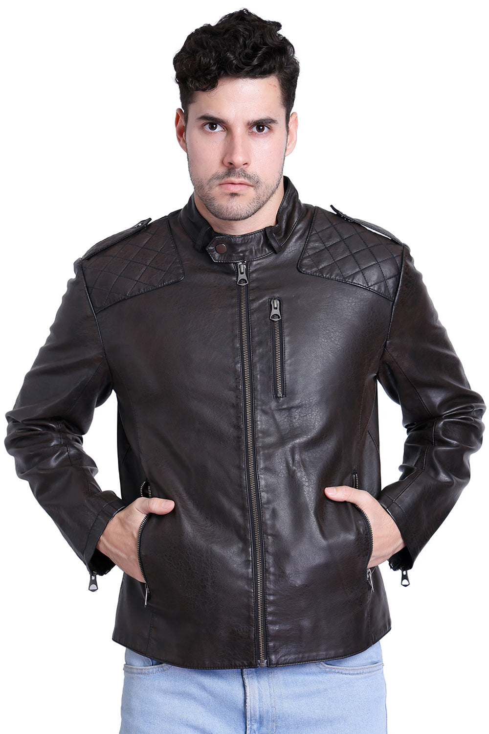 Justanned Brunette Leather Jacket