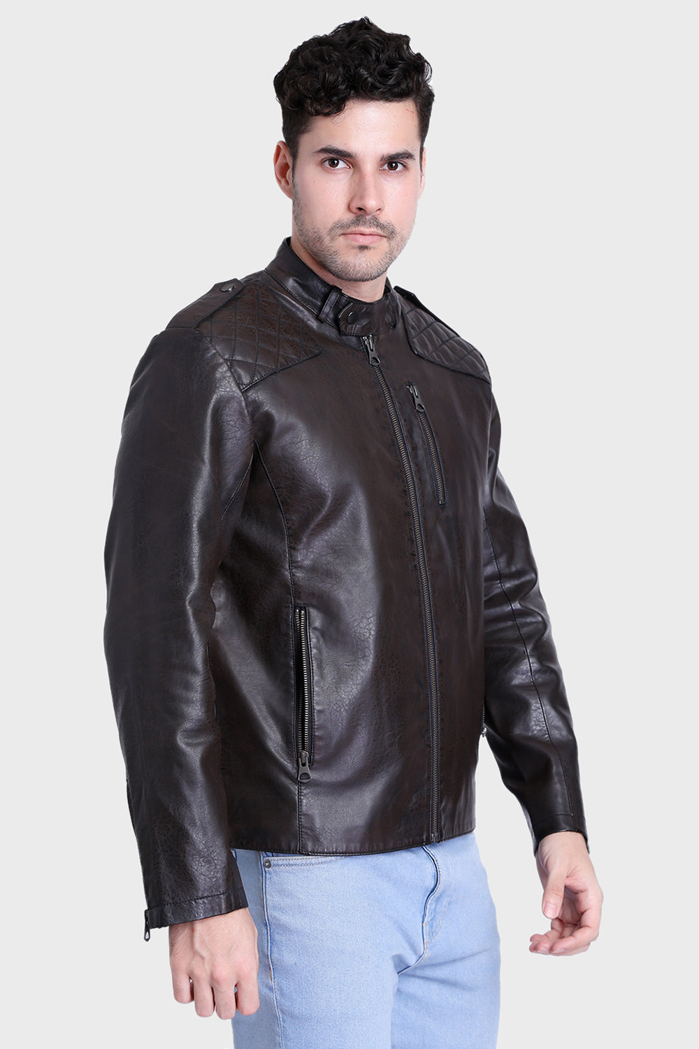 Justanned Brunette Leather Jacket