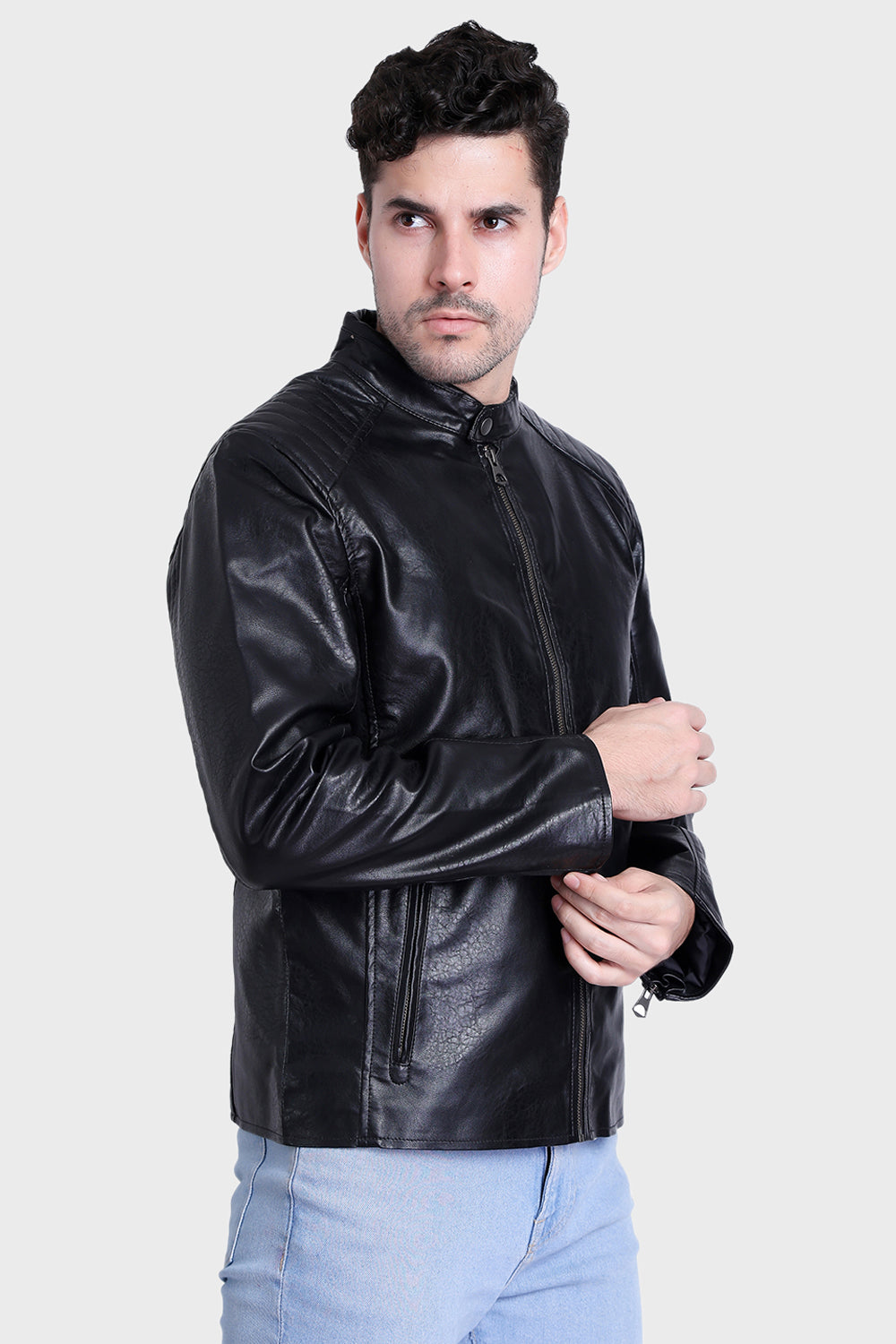 Justanned Classic Coal Leather Jacket