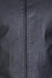 Justanned Black Fitted Leather Jacket
