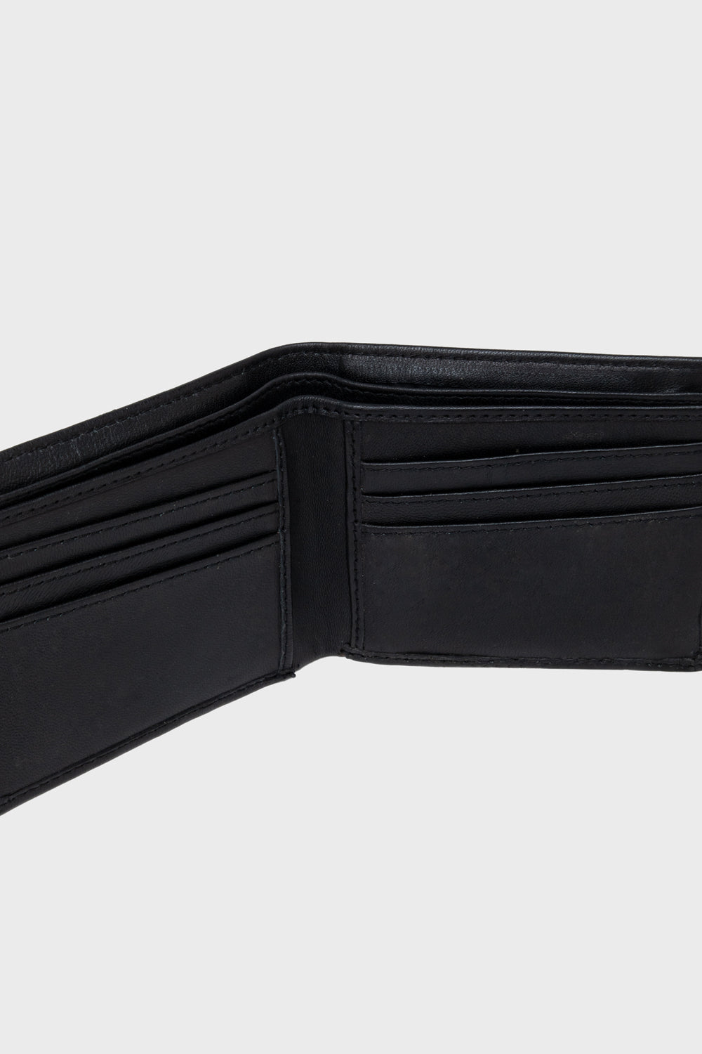 Justanned Black Genuine Leather Wallet