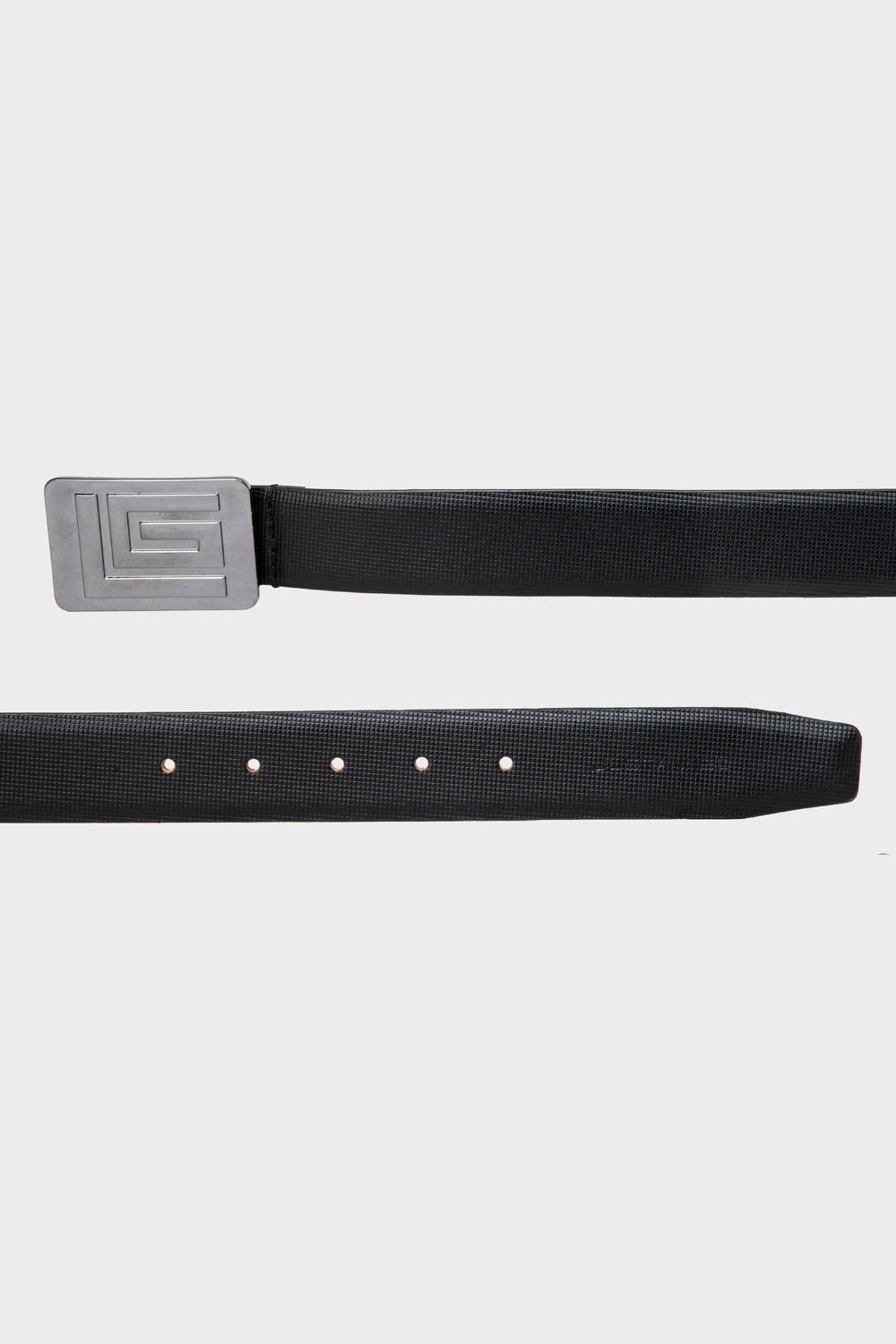 Justanned Black Texture Belt