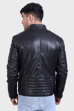 Justanned Night Black Leather Jacket