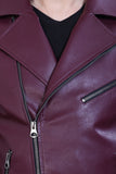 Justanned Bold Wine Leather Jacket