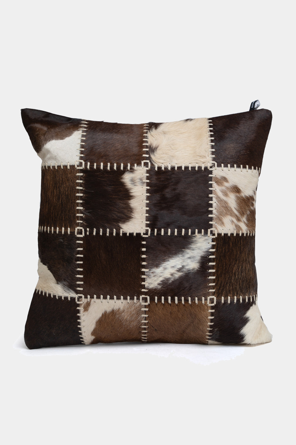 Justanned Hairon Leather Cushion Cover
