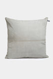 Justanned Ash Grey Leather Cushion Cover