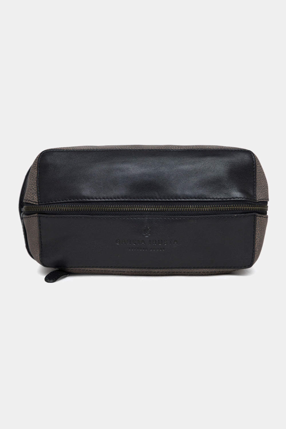 Justanned Black Textured Travel Pouch