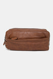 Justanned Umber Brown Travel Pouch