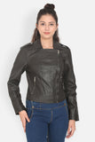Justanned Umber Brown Leather Jacket