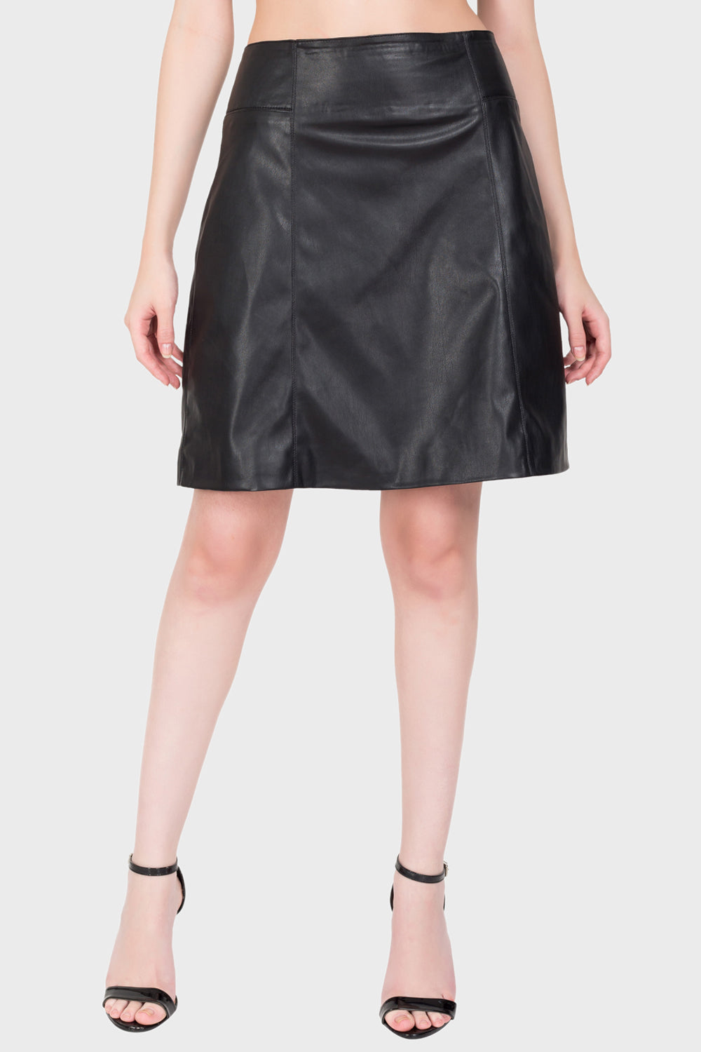 Justanned Lana Leather Skirt