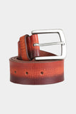 Justanned Brown Tone Leather Belt