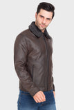Justanned Warm Brown Leather Jacket