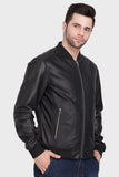 Justanned Perforated Bomber Jacket