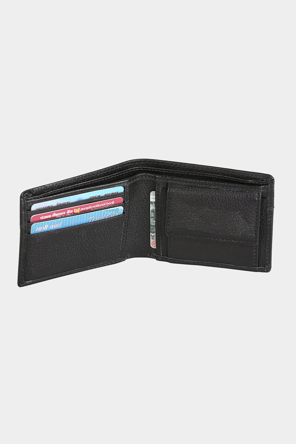 Justanned Plain Black Wallet