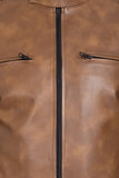 Justanned Streaked Leather Jacket