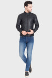 Justanned Rich Black Leather Jacket