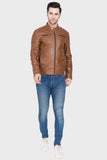 Justanned Apricot Leather Jacket