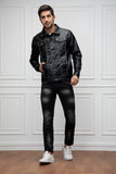 Justanned Black Jean Leather Jacket