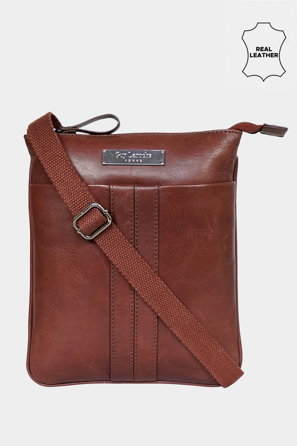 Storite Stylish Small PU Leather Sling Cross Body Travel Office Business  Messenger One Side Shoulder Bag for Men Women 255 x7x20cm TanBrown   Amazonin Fashion