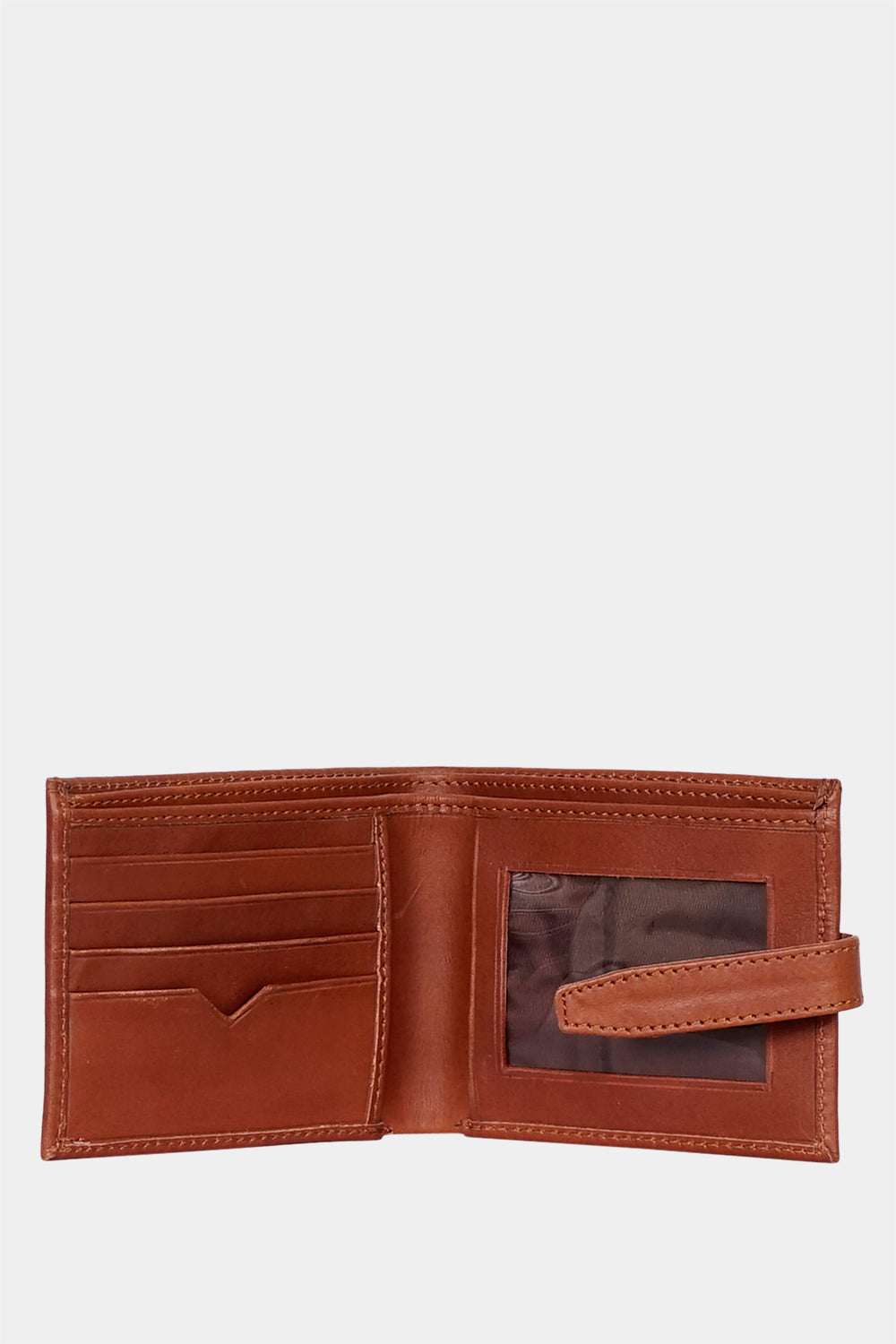 Justanned Men Tan Strap Closure Leather Wallet