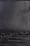 Justanned Men Curvy Black Bi-Fold Leather Wallet