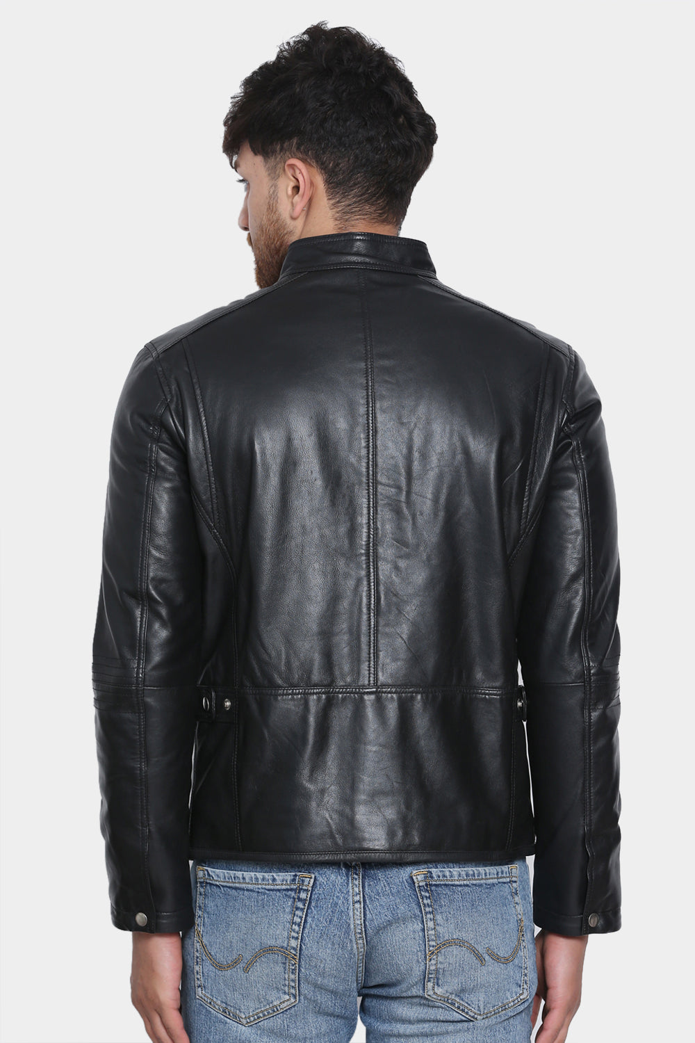 Justanned Ashed Leather Jacket