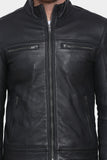 Justanned Pitch Dark Leather Jacket