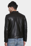 Justanned Classic Black Leather Jacket