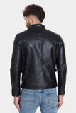 Justanned Raven Black Leather Jacket