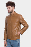 Justanned Hazel Brown Leather Jacket