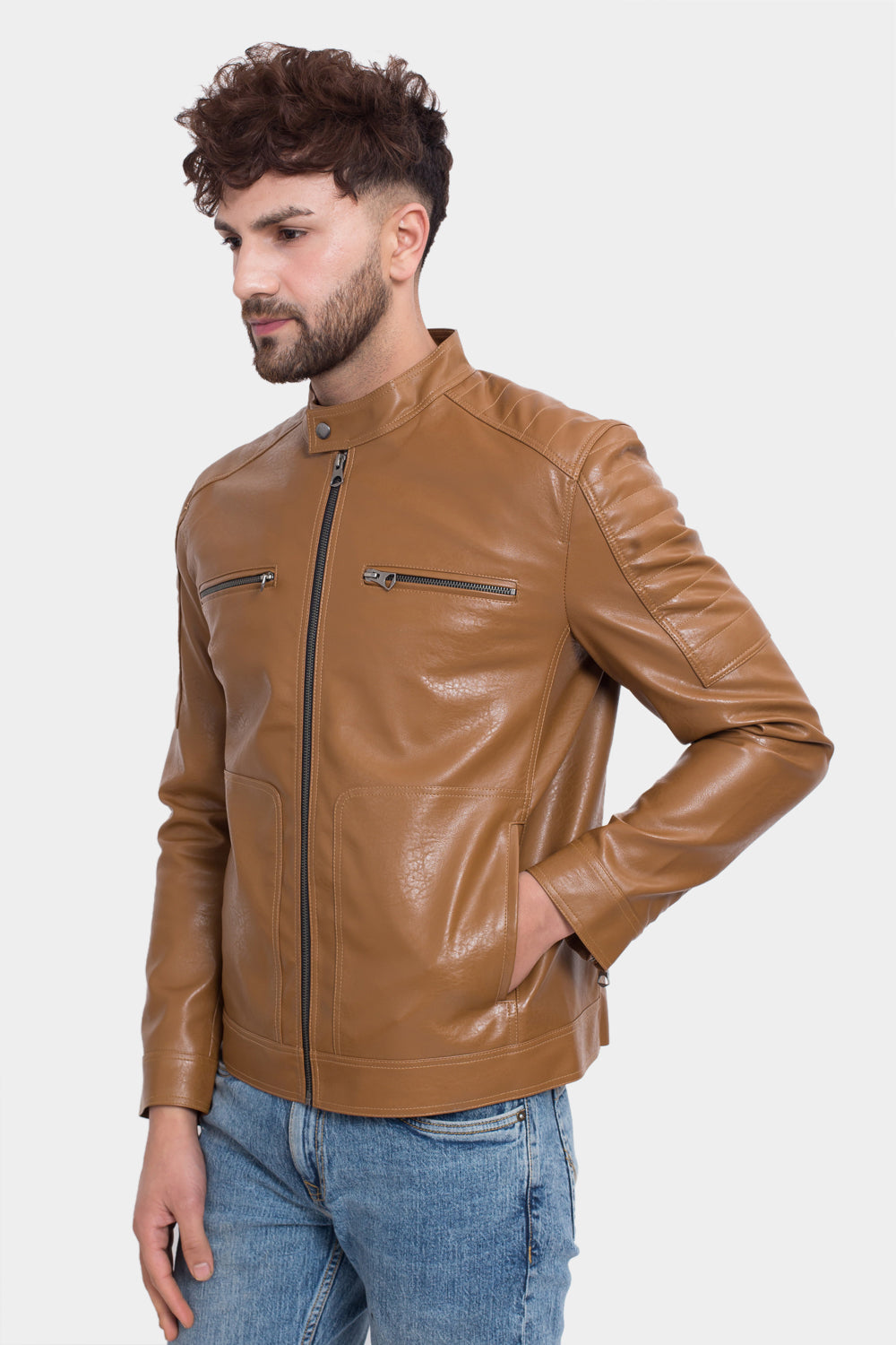 Justanned Tawny Leather Jacket