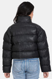 Justanned Over Sized Puffer Leather Jacket