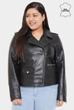 Justanned Plus Size Womens Genuine Real Leather Jacket