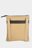 Justanned Unisex Beige Front Pocket Crossbody Bag