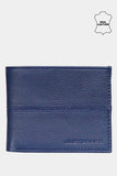 Justanned Men'S Leather Blue Wallet