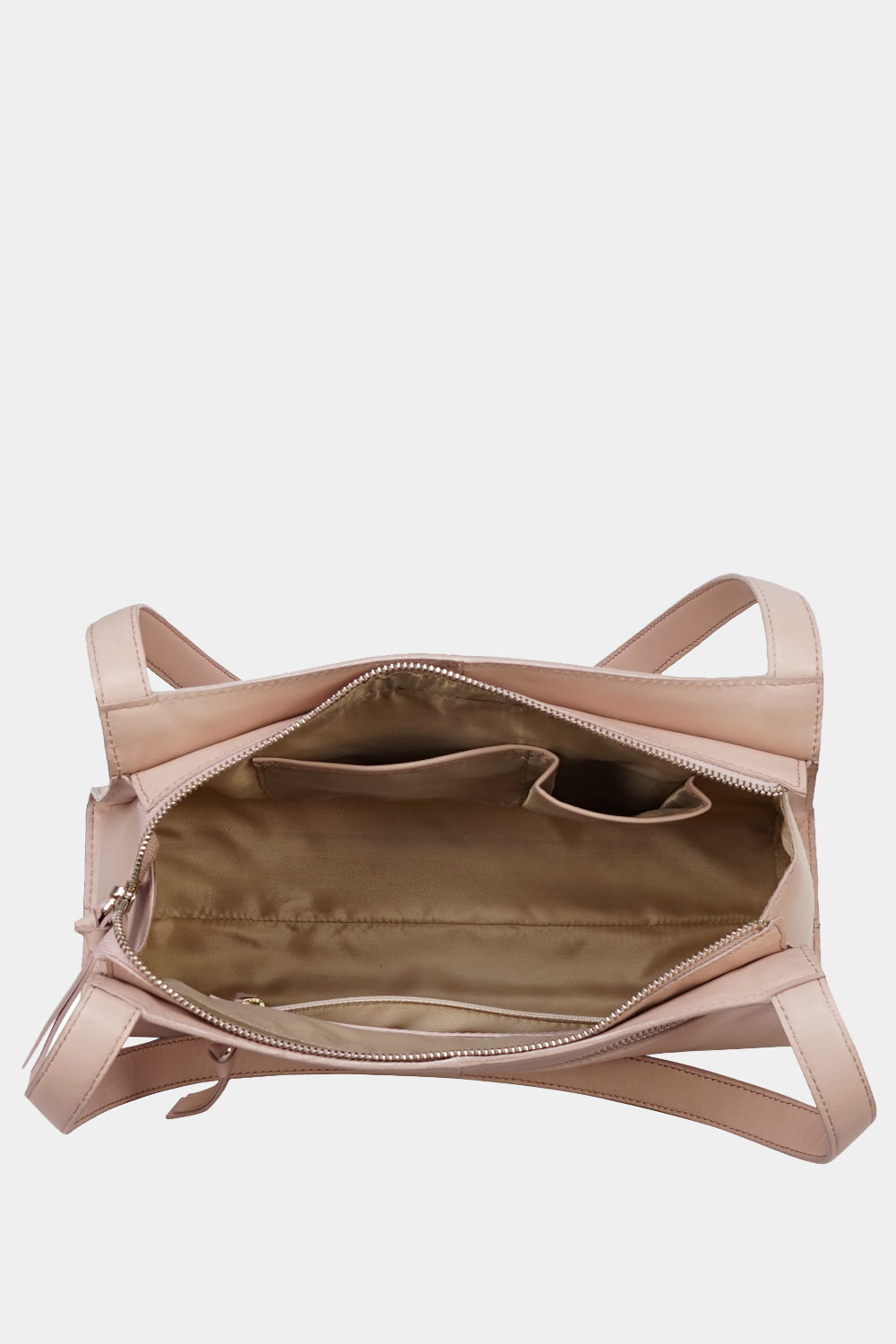 Justanned Structured Leather Handbag