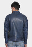 Justanned Azure Leather Jacket