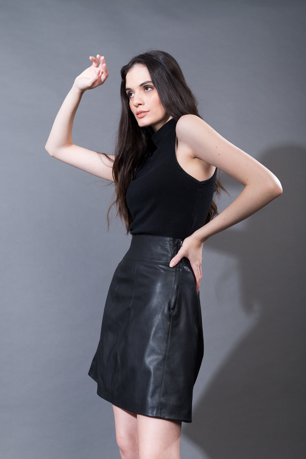 Black Leather Skirt : Target