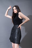 Justanned Lana Leather Skirt