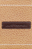 Justanned Brown Patch With White Stitch Men Wallet