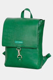 Justanned Womens Green Leather Backpack