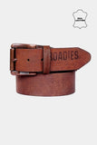 Justanned Mens Casual Brown Leather Belt